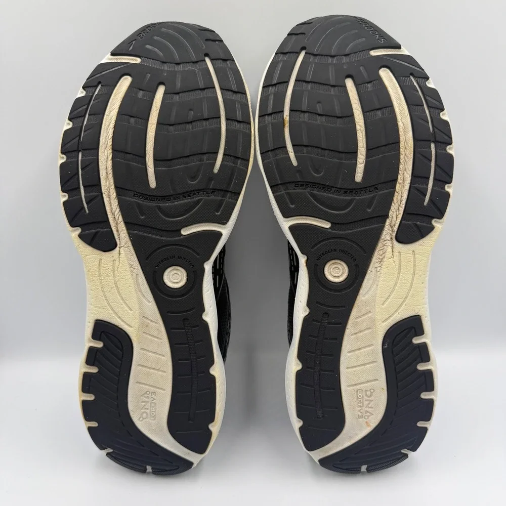 Brooks Glycerin‎ 20 Black White Running Shoes Men's Size 13 Wide 2E Sneakers